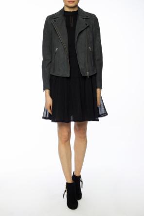 'myra' sheer dress with ruffle, zdjęcie 2 'myra' sheer dress with ruffle od AllSaints